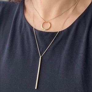 Lariat & Circle Layered Necklace from StitchFix